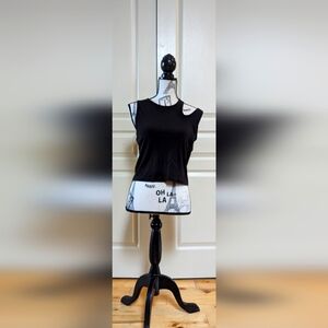 No Boundaries Crop Tank Top with unique shoulder design - ladies size XL